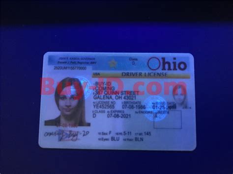 Scannable Old Ohio State Fake Id Card Fake Id Maker Buy