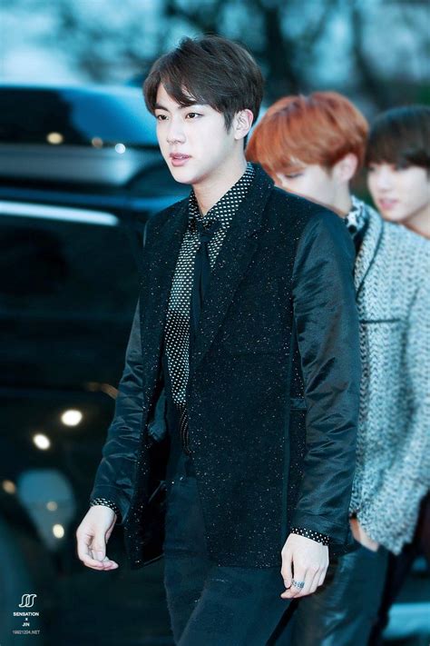 Jin Hot Pics Jin Bts Outfits Suit Sexiest Wears Reflective Coat