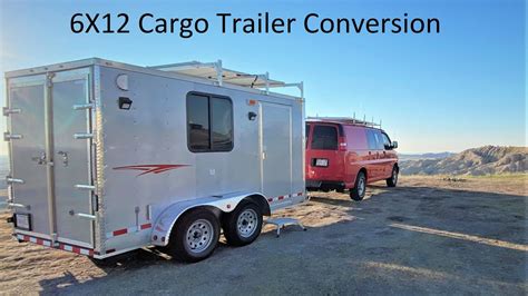 6 X 12 Tandem Axle Cargo Trailer Conversion Youtube