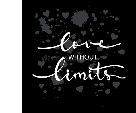 Love Without Limit Hand Lettering Stock Vector Illustration Of Brush