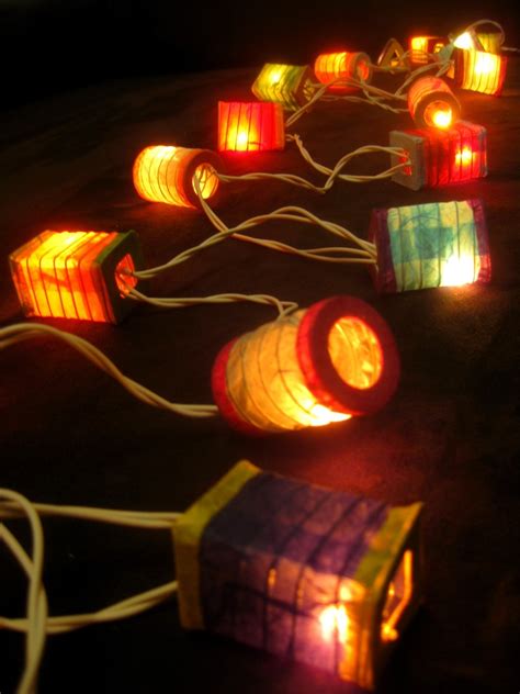20 Multicoloured Battery Operated Mini Chinese Led String Paper