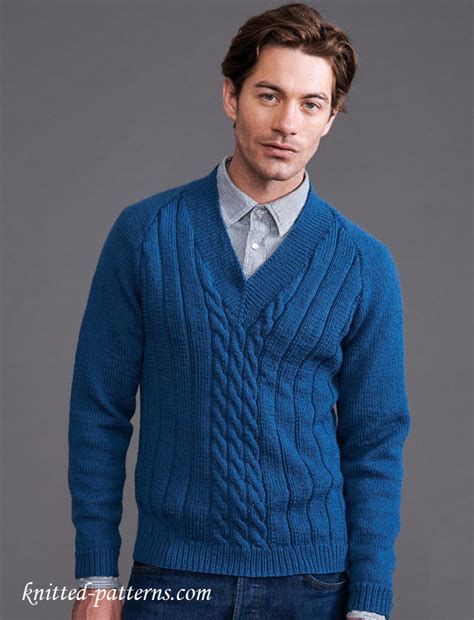 Men's pullover knitting patterns (171). Men's pullovers and sweaters knitting patterns