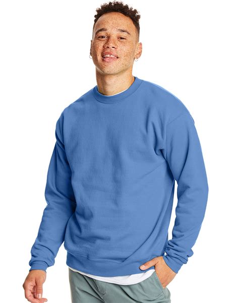 Hanes Ecosmart Crewneck Mens Sweatshirt Carolina Blue 3xl