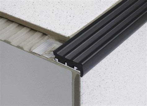 Heavy Duty Tile In Anti Slip Stair Edge Nosing For Tiles 25m National Stair Nosings And Floor