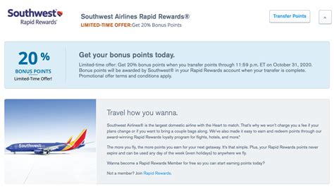 Either $5 or 5% of the amount of each transfer, whichever is greater. 20% Transfer Bonus from Chase to Southwest - MilesTalk