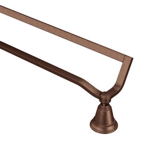 Moen Oil Rubbed Bronze Rothbury 24 Inch Double Towel Bar The Home