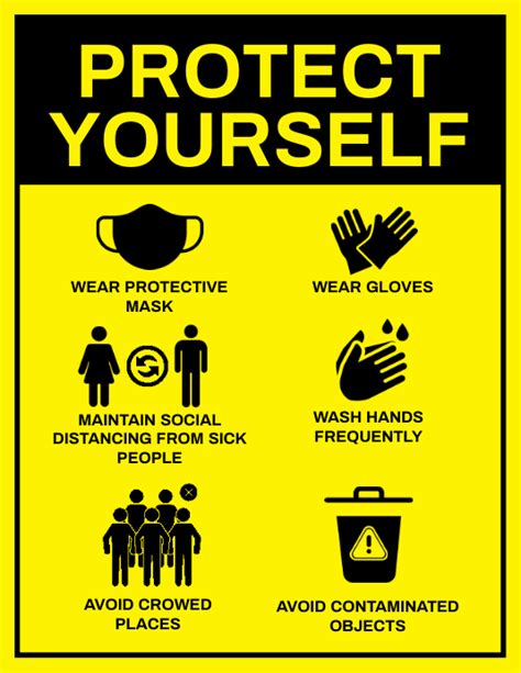 Protect Yourself Safety Template Postermywall