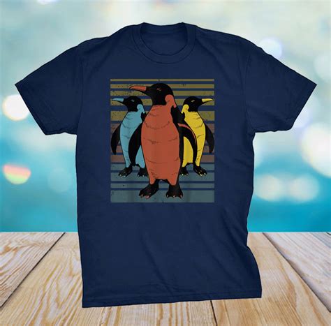 Penguin Shirt Vintage Retro Style Penguin T Shirt ShirtElephant Office