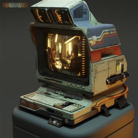 Ucrt Heavy Duty Computer By Sady Fofana Cyberpunk In 2021 Retro