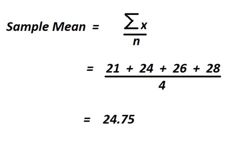 How To Calculate Sample Mean