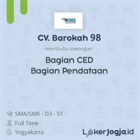 Cv gizindo group penipuan / lamar lowongan junior relation officer di rifan group. Lowongan Kerja Bagian CED - Bagian Pendataan di CV. Barokah 98 - LokerJogja.ID