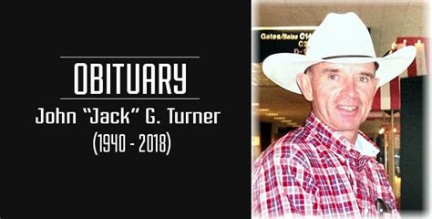 John “jack” G Turner 1940 2018 Resident News Network