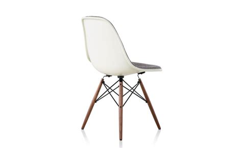 Eames Upholstered Side Chair With Dowel Base
