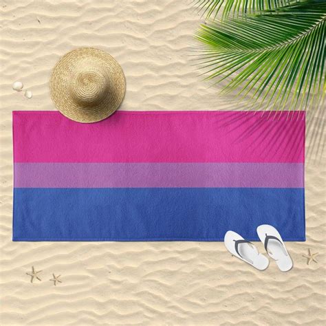 Bisexual Flag Beach Towel Bisexual Pride Apparel Rainbow And Co