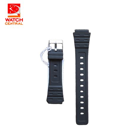 18mm Rubber Watch Strap With Stainless Steel Buckle Lazada Ph