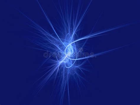 Bright Abstract Blue Plasma High Frequency Field In Space Cosmic
