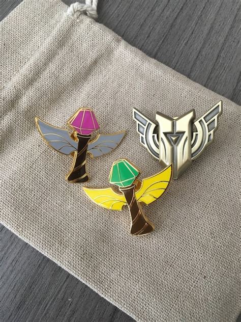 League Of Legends Ward Pins And Champion Mastery Pin Set