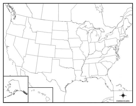Map Of Usa Coloring Pages