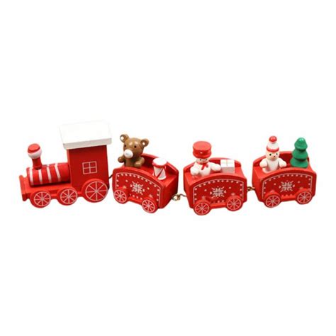 Christmas Train Set Around Tree For Kids Railway Train Set 4 Section