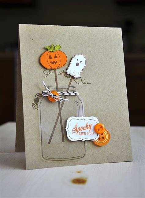 It has a very happy pumpkin candy holder that is filled to the brim with different types of candy, as well. 1252 best stampin up Halloween ideas images on Pinterest ...