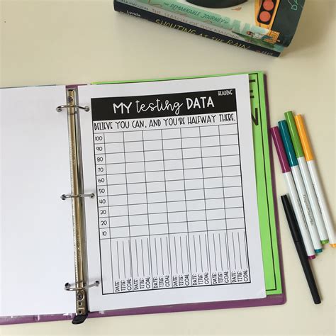 A Data Binder That Helps Students Track Their Own Assessments And