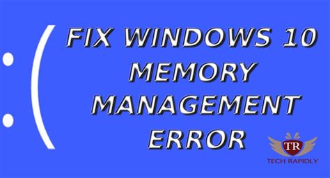 How To Fix Memory Management Windows Error Solved