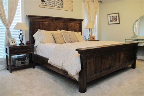 Log wood bed frames are looking so unique in representing the rustic style. DIY Bed Frame Designs For Bedrooms With Character