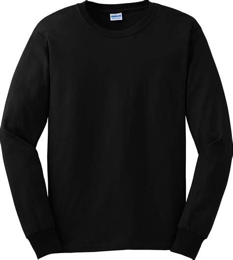 6431 Black Long Sleeve T Shirt Template Popular Mockups Best Free