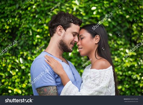 Interracial Couple Hugging And Touching Foreheads Couple Posing Couple Photos Couple Hugging