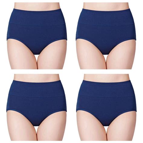 wirarpa women s cotton underwear high waisted full brief blue size xxx large u ebay