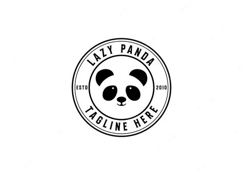 Premium Vector Panda Bear Silhouette Logo Design Vector Template