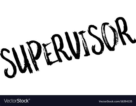 Supervisor Rubber Stamp Royalty Free Vector Image