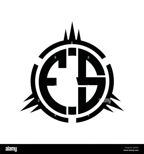 Fs Logo Monogram Isolated On Circle Element Design Template Stock