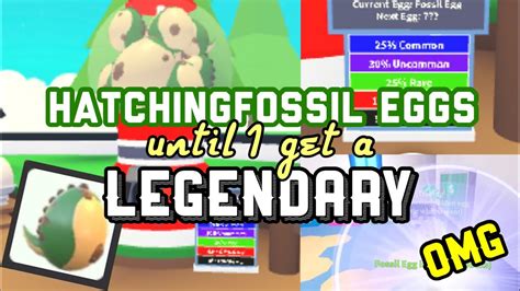 Hatching Fossil Eggs Until I Get A Legendary Youtube