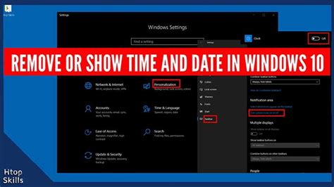 How To Hide The Clock In Windows 10 Htop Skills