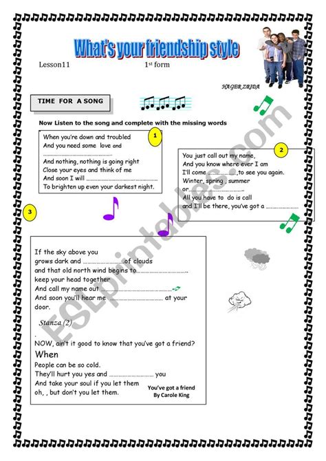 What´s Your Friendship Style Esl Worksheet By Yassinomar
