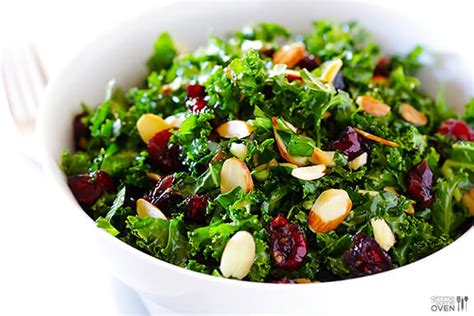 Kale Salad With Warm Cranberry Vinaigrette Gimme Some Oven