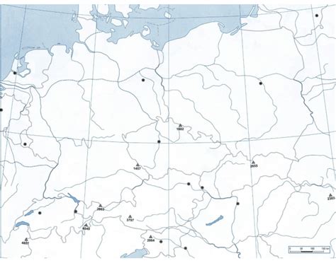 Slepá Mapa Alpské Země — Printable Worksheet