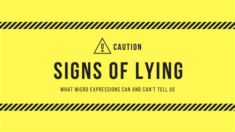 Articles About Lying Signs Of Lying Paul Ekman Group