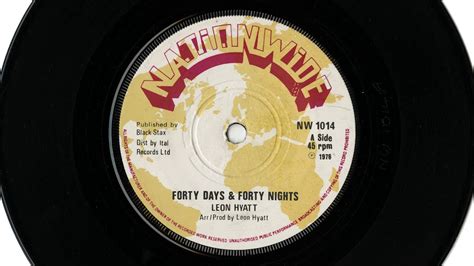 1976 Leon Hyatt Forty Days And Forty Nights Youtube