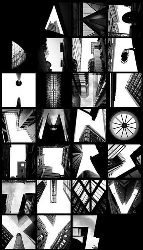 Architecture Art Letter Alphabet Typografie Alfabet Grafische Ontwerpers