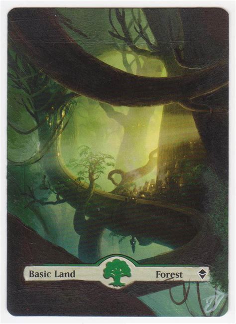 Mtg Card Alter Basic Land Forest 3 By Invenatrix On Deviantart