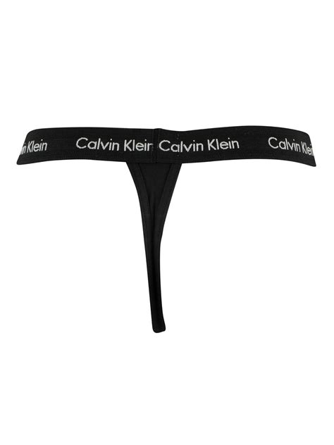 Calvin Klein Thongs Black Standout