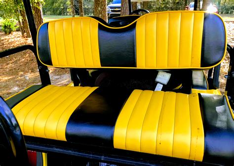 If you are experienced with vinyl replacement and have the time, you can do it yourself, but a professional marine vinyl installer is recommended. Golf Cart Seat Cover - Styles, Fabrics, Custom and Do It Yourself