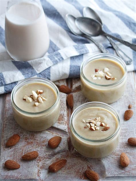 Crème vanille au lait d amandes Recette