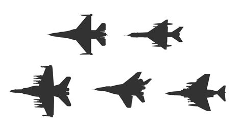 Fighter Jet Silhouette At Getdrawings Free Download