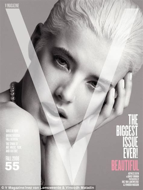 it girl of the decade agyness deyn gives fashion a break in topless photo shoot daily mail online