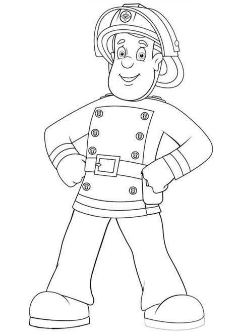 Maybe you would like to learn more about one of these? Fireman Sam Posing For Local Newspaper Coloring Page ...