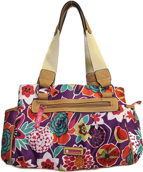 Lily Bloom Medium Satchel Floral Multi Uk Shoes And Bags