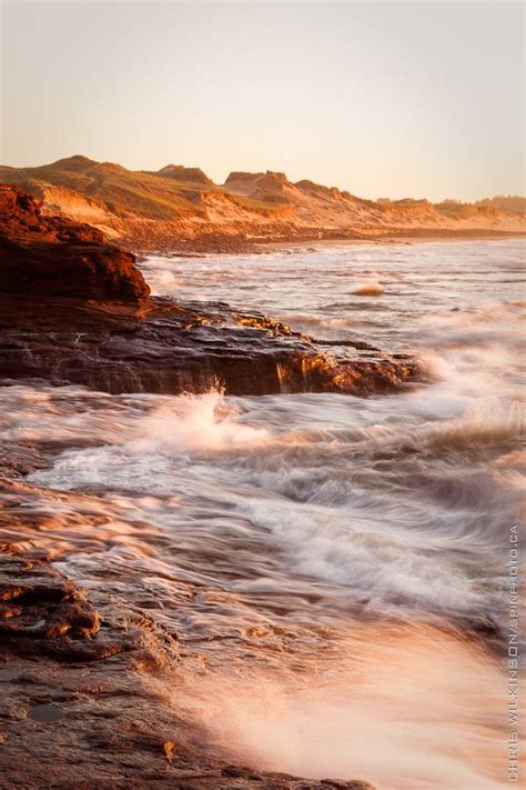 Visitors flock to green gables to learn more about l.m. Cavendish Beach, PEI, Canada Heavy surf in the Cavendish ...